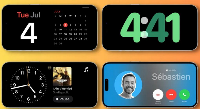 云城苹果手机维修分享iOS17横屏充电待机显示有什么好处 