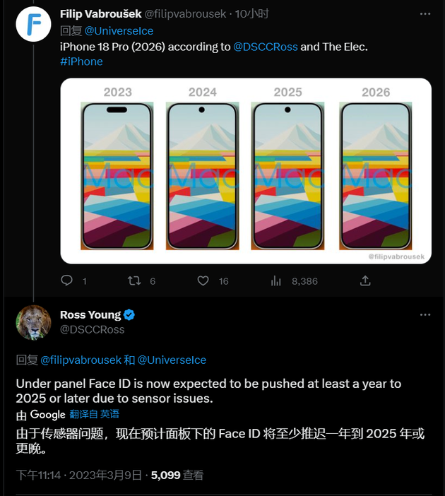 云城苹果手机维修分享:屏下Face ID有什么优势？iPhone何时会有屏下Face ID？ 