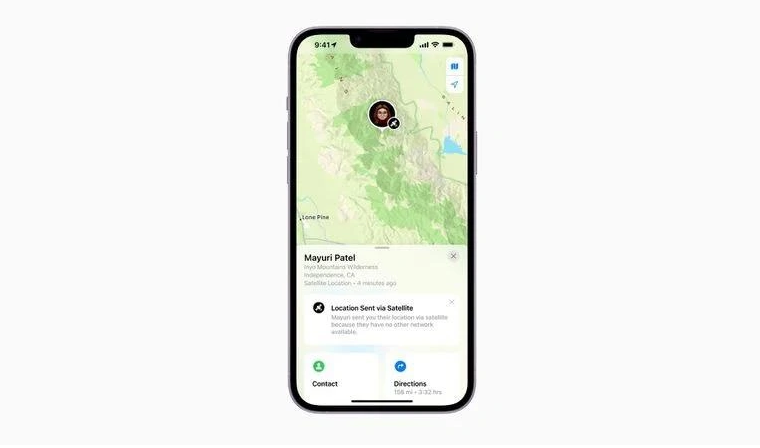 云城苹果14维修分享iPhone14系列中 FindMy功能通过卫星分享位置方法教程 